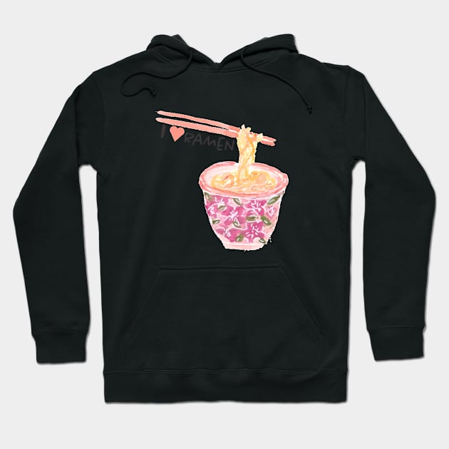 I love Ramen Hoodie by Harpleydesign